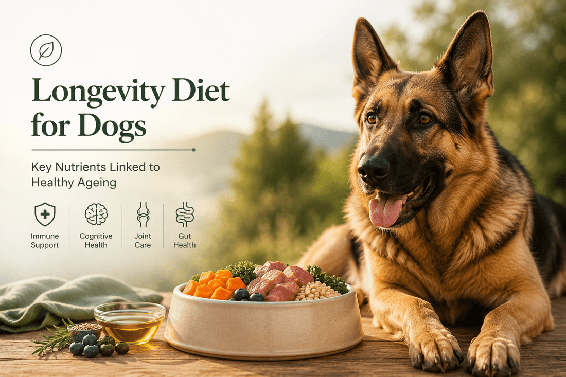 Longevity Diet for Dogs: Key Nutrients Linked to Healthy Ageing - Brunswick Fur Food