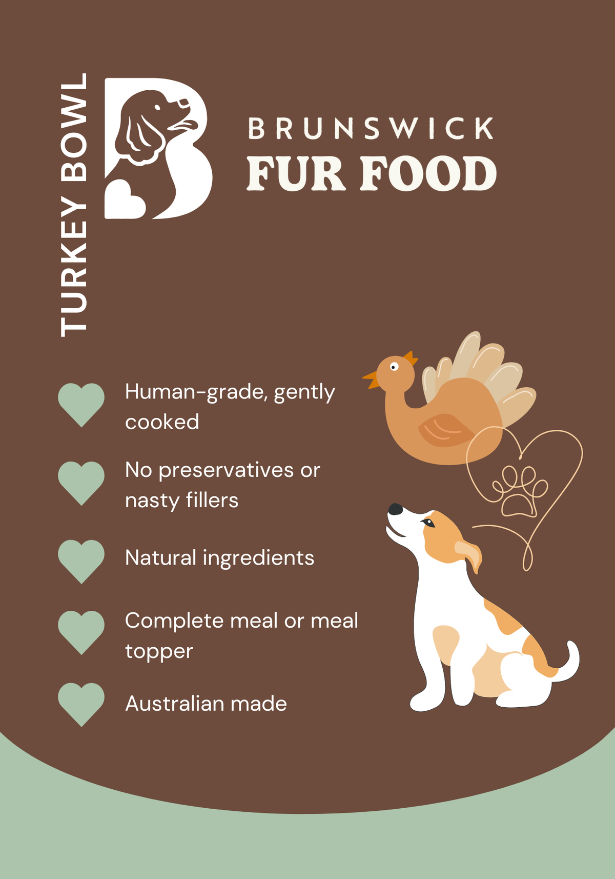 Turkey hypoallergenic fresh dog food