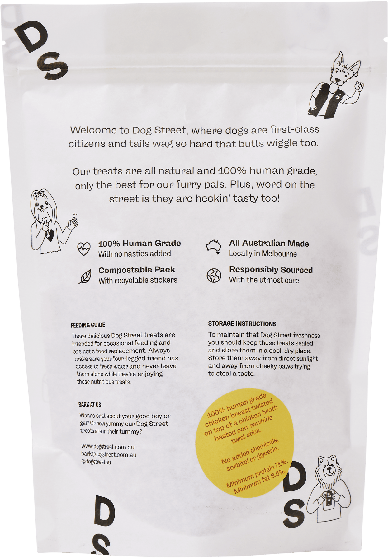 Dog Street - Air dried dog treats - Brunswick Fur Food