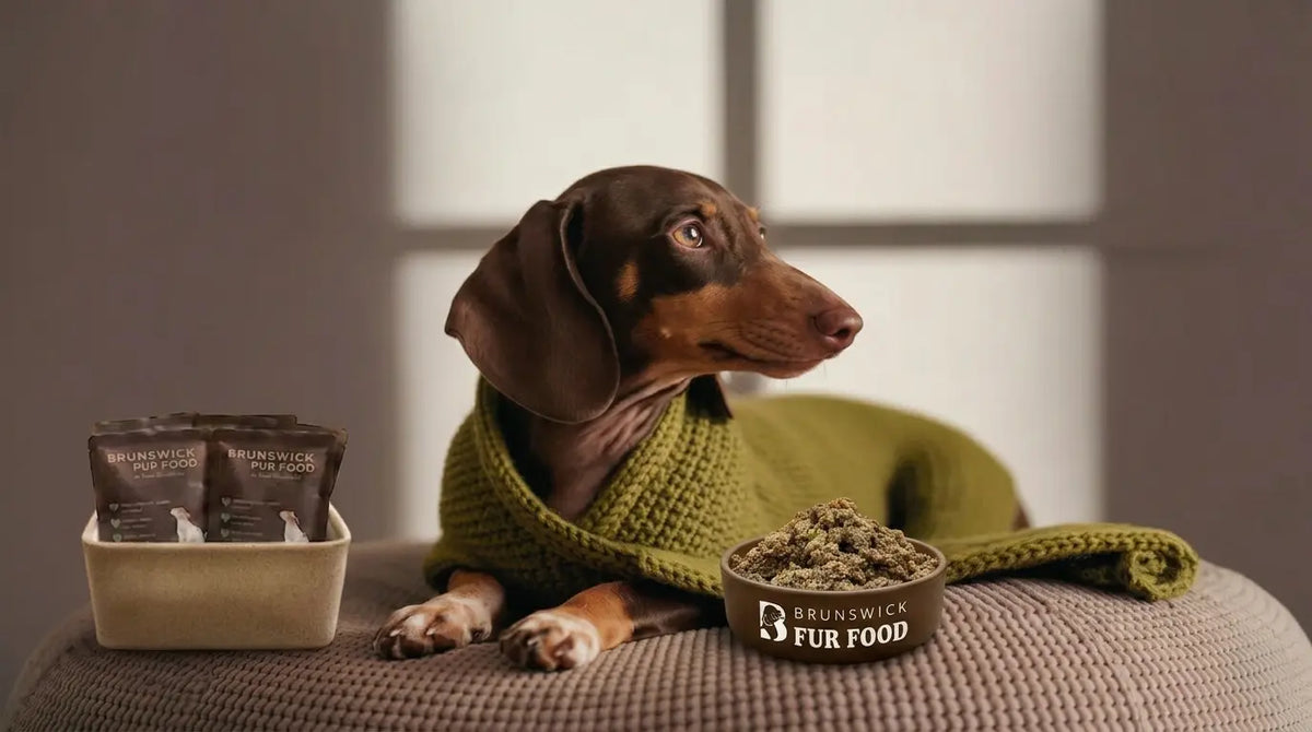 Fresh dog food prepared with love